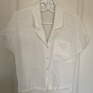 Cropped button up top